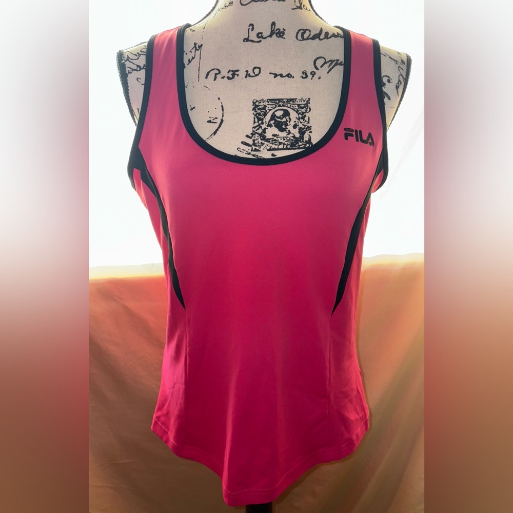 🌺 3 For $20 ~ FILA Sport Performance Hot Pink Workout Tank Women’s Size Large L